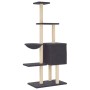 Rascador para gatos con postes de sisal gris oscuro 145 cm de , Mobiliario para gatos - Ref: Foro24-172096, Precio: 58,46 €, ...