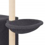 Rascador para gatos con postes de sisal gris oscuro 145 cm de , Mobiliario para gatos - Ref: Foro24-172096, Precio: 58,46 €, ...