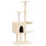 Rascador para gatos con postes de sisal color crema 145 cm de , Mobiliario para gatos - Ref: Foro24-172094, Precio: 59,40 €, ...