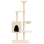 Rascador para gatos con postes de sisal color crema 145 cm de , Mobiliario para gatos - Ref: Foro24-172094, Precio: 59,40 €, ...