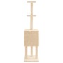 Rascador para gatos con postes de sisal color crema 145 cm de , Mobiliario para gatos - Ref: Foro24-172094, Precio: 59,40 €, ...