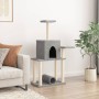 Rascador para gatos con postes de sisal gris claro 122 cm de , Mobiliario para gatos - Ref: Foro24-172089, Precio: 38,67 €, D...