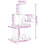 Rascador para gatos con postes de sisal gris claro 122 cm de , Mobiliario para gatos - Ref: Foro24-172089, Precio: 38,67 €, D...