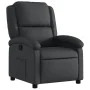 Sillón reclinable de cuero auténtico negro de , Sillones - Ref: Foro24-371789, Precio: 335,22 €, Descuento: %