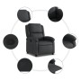 Sillón reclinable de cuero auténtico negro de , Sillones - Ref: Foro24-371789, Precio: 341,21 €, Descuento: %