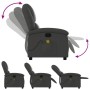 Sillón reclinable de masaje cuero auténtico gris de , Sillones - Ref: Foro24-371796, Precio: 349,71 €, Descuento: %