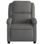 Sillón reclinable de masaje cuero auténtico gris de , Sillones - Ref: Foro24-371796, Precio: 318,40 €, Descuento: %
