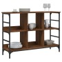 Aparador de madera de ingeniería marrón roble 102x32x73,5 cm de , Aparadores - Ref: Foro24-837726, Precio: 59,08 €, Descuento: %