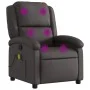 Sillón de masaje eléctrico cuero auténtico marrón oscuro de , Sillones - Ref: Foro24-371794, Precio: 344,45 €, Descuento: %