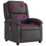 Sillón de masaje eléctrico cuero auténtico marrón oscuro de , Sillones - Ref: Foro24-371794, Precio: 349,85 €, Descuento: %