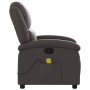Sillón de masaje eléctrico cuero auténtico marrón oscuro de , Sillones - Ref: Foro24-371794, Precio: 349,85 €, Descuento: %