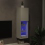 Mueble para TV con luces LED blanco 30,5x30x102 cm de , Muebles TV - Ref: Foro24-837015, Precio: 68,86 €, Descuento: %