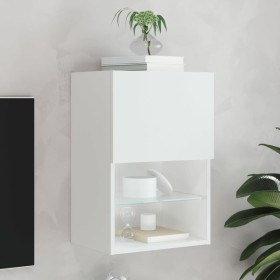 Mueble para TV con luces LED blanco 40,5x30x60 cm de , Muebles TV - Ref: Foro24-837029, Precio: 43,02 €, Descuento: %