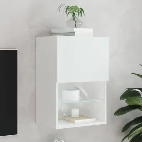 Mueble para TV con luces LED blanco 40,5x30x60 cm de , Muebles TV - Ref: Foro24-837029, Precio: 42,45 €, Descuento: %