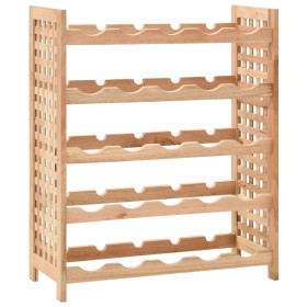Botellero para 25 botellas madera maciza de nogal 63x25x73 cm de vidaXL, Botelleros - Ref: Foro24-247101, Precio: 64,14 €, De...