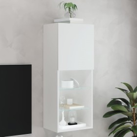 Mueble para TV con luces LED blanco 40,5x30x102 cm de , Muebles TV - Ref: Foro24-837057, Precio: 71,44 €, Descuento: %