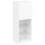 Mueble para TV con luces LED blanco 40,5x30x102 cm de , Muebles TV - Ref: Foro24-837057, Precio: 71,44 €, Descuento: %