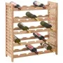 Solid walnut wood wine rack for 25 bottles, measuring 63x25x73 cm. by vidaXL, Wine racks - Ref: Foro24-247101, Price: 62,61 €...