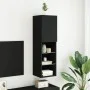 Mueble para TV con luces LED negro 30,5x30x102 cm de , Muebles TV - Ref: Foro24-837017, Precio: 54,81 €, Descuento: %