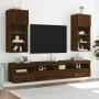 Mueble para TV con luces LED roble marrón 40,5x30x90 cm de , Muebles TV - Ref: Foro24-837055, Precio: 48,84 €, Descuento: %