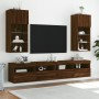 Mueble para TV con luces LED roble marrón 40,5x30x90 cm de , Muebles TV - Ref: Foro24-837055, Precio: 49,45 €, Descuento: %