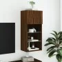 Mueble para TV con luces LED roble marrón 40,5x30x90 cm de , Muebles TV - Ref: Foro24-837055, Precio: 48,84 €, Descuento: %