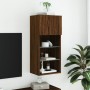 Mueble para TV con luces LED roble marrón 40,5x30x90 cm de , Muebles TV - Ref: Foro24-837055, Precio: 49,45 €, Descuento: %