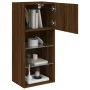 Mueble para TV con luces LED roble marrón 40,5x30x90 cm de , Muebles TV - Ref: Foro24-837055, Precio: 48,84 €, Descuento: %