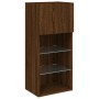 Mueble para TV con luces LED roble marrón 40,5x30x90 cm de , Muebles TV - Ref: Foro24-837055, Precio: 49,45 €, Descuento: %