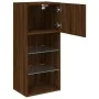 Mueble para TV con luces LED roble marrón 40,5x30x90 cm de , Muebles TV - Ref: Foro24-837055, Precio: 48,84 €, Descuento: %
