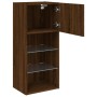 Mueble para TV con luces LED roble marrón 40,5x30x90 cm de , Muebles TV - Ref: Foro24-837055, Precio: 49,45 €, Descuento: %