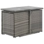 Set de comedor de jardín 7 pzs y cojines ratán sintético gris de vidaXL, Conjuntos de jardín - Ref: Foro24-44721, Precio: 313...
