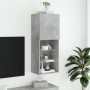 Mueble para TV con luces LED gris hormigón 40,5x30x102 cm de , Muebles TV - Ref: Foro24-837060, Precio: 59,14 €, Descuento: %