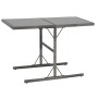 Set de comedor de jardín 7 pzs y cojines ratán sintético gris de vidaXL, Conjuntos de jardín - Ref: Foro24-44721, Precio: 313...