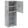 Mueble para TV con luces LED gris hormigón 40,5x30x102 cm de , Muebles TV - Ref: Foro24-837060, Precio: 59,14 €, Descuento: %