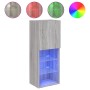 Mueble para TV con luces LED gris Sonoma 40,5x30x102 cm de , Muebles TV - Ref: Foro24-837062, Precio: 47,29 €, Descuento: %