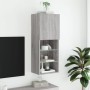 Mueble para TV con luces LED gris Sonoma 40,5x30x102 cm de , Muebles TV - Ref: Foro24-837062, Precio: 47,29 €, Descuento: %