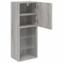 Mueble para TV con luces LED gris Sonoma 40,5x30x102 cm de , Muebles TV - Ref: Foro24-837062, Precio: 47,29 €, Descuento: %