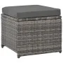7-teiliges Garten-Essset und graue synthetische Rattankissen von vidaXL, Gartensets - Ref: Foro24-44721, Preis: 309,97 €, Rab...