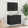 Mueble para TV de pared negro 60x30x41 cm de , Muebles TV - Ref: Foro24-836940, Precio: 46,86 €, Descuento: %