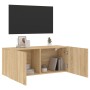 Mueble para TV de pared roble Sonoma 100x30x41 cm de , Muebles TV - Ref: Foro24-836968, Precio: 65,34 €, Descuento: %