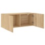 Mueble para TV de pared roble Sonoma 100x30x41 cm de , Muebles TV - Ref: Foro24-836968, Precio: 65,34 €, Descuento: %