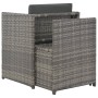 Set de comedor de jardín 7 pzs y cojines ratán sintético gris de vidaXL, Conjuntos de jardín - Ref: Foro24-44721, Precio: 313...