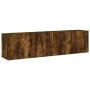 Muebles para TV de pared 2 unidades roble ahumado 80x30x41 cm de , Muebles TV - Ref: Foro24-836961, Precio: 92,25 €, Descuent...