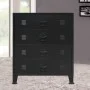Industrial style metal chest of drawers 78x40x93 cm black by vidaXL, Drawers - Ref: Foro24-245963, Price: 173,20 €, Discount: %