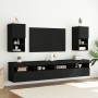 Mueble para TV con luces LED negro 30,5x30x60 cm de , Muebles TV - Ref: Foro24-836989, Precio: 45,08 €, Descuento: %