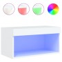 Mueble para TV con luces LED blanco 60x30x30 cm de , Muebles TV - Ref: Foro24-837127, Precio: 40,63 €, Descuento: %