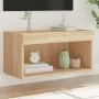 Mueble para TV con luces LED roble Sonoma 60x30x30 cm de , Muebles TV - Ref: Foro24-837131, Precio: 39,80 €, Descuento: %