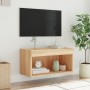 Mueble para TV con luces LED roble Sonoma 60x30x30 cm de , Muebles TV - Ref: Foro24-837131, Precio: 40,43 €, Descuento: %