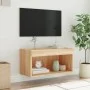 Mueble para TV con luces LED roble Sonoma 60x30x30 cm de , Muebles TV - Ref: Foro24-837131, Precio: 39,80 €, Descuento: %